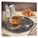 East Urban Home 'Espresso & News' Oil Painting Print in Brown/Gray | 18 H x 18 W x 1.5 D in | Wayfair URBR6966 41496836