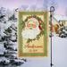 CPS Happy Santa Personalized Polyester 18 x 12 in. Garden Flag in Green | 17.5 H x 12 W in | Wayfair 61440