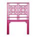 David Francis Furniture Palm Springs Open-Frame Headboard Wicker/Rattan in Pink | 60 H x 42 W x 1.5 D in | Wayfair B4100-T-S139