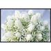 East Urban Home 'Bouquet of White Tulips & Baby's Breath' Photographic Print, Wood in Green | 16 H x 24 W x 1.5 D in | Wayfair EAAC9319 39228734