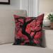 Red Barrel Studio® Olney Japanese Maple Tree Throw Pillow red | 20 H x 20 W in | Wayfair RDBT2771 41372549