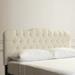 House of Hampton® Danicia Tufted Panel Headboard Upholstered/Linen | 51 H x 74 W x 4 D in | Wayfair WRLO6685 40762157