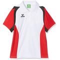 erima Kinder Poloshirt Razor 2.0, Weiß/Rot/Schwarz, 128, 111615