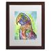 Trademark Fine Art 'Macaw' by Dean Russo Framed Graphic Art Canvas, Wood | 18.75 H x 22.75 W x 0.75 D in | Wayfair ALI2614-W1620MF