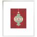 East Urban Home Jolly Holiday Ornaments Peace by Michael Mullan - Textual Art Print on Canvas in Green | 22.6 W x 1.5 D in | Wayfair