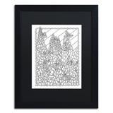 Trademark Fine Art "Lupine" by Kathy G. Ahrens Framed Graphic Art Canvas, Wood in Black/Green/White | 20 H x 16 W x 0.5 D in | Wayfair