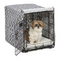 MidWest Homes for Pets CVR24T-GY Hundebox-Abdeckung, Stoff mit Teflonschutz, Sichtschutz für 61 cm lange Hundeboxen von MidWest und New World, maschinenwaschbar und trocknergeeignet