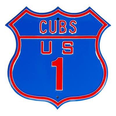 "Chicago Cubs 16"" Route Sign"