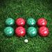 Hey! Play! 89mm Bocce w/ Carrying Case Plastic in Green/Red/White | 3.5 H x 3.5 W x 3.5 D in | Wayfair M350108