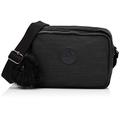 Kipling Women’s Silen Messenger Bag, Black (True Dazz Black) One Size