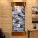 Adagio Fountains Inspiration Falls Natural Stone/Metal Wall Fountain w/ Light | 69 H x 30 W x 6 D in | Wayfair IFR1007