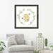 Ophelia & Co. 'Happy to Bee Home III' Drawing Print Canvas in Gray/White/Yellow | 31.5 H x 31.5 W x 1 D in | Wayfair OPCO5710 44475538