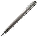 LAMY Importium 393 Rollerball Pen with a Matte Titanium Body with PVD Finish and Platinum Polished Clip (Galvanised) - with M 66 Rollerball Pen Refill - Line Width M