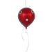 Vickerman 443019 - 7.5" x 6" Red Candy Dot Balloon Christmas Tree Ornament (3 pack) (N169603)