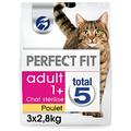 Perfect Fit Katzenfutter für erwachsene sterilisierte Katzen, Trockenfutter mit Lachs für Katzen