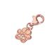 jewellerybox Rose Gold Dipped Sterling Silver & Genuine Diamond Pawprint Clip on Charm