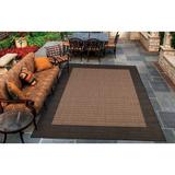 Black/Brown 27 x 0.03 in Area Rug - Breakwater Bay Sania Flatweave Cocoa Black Indoor Outdoor Area Rug Polypropylene | 27 W x 0.03 D in | Wayfair