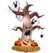 The Holiday Aisle® Dead Tree w/ Ghosts on Top & Pumpkins LG Inflatable Polyester | 96.06 H x 48.42 W x 51.96 D in | Wayfair