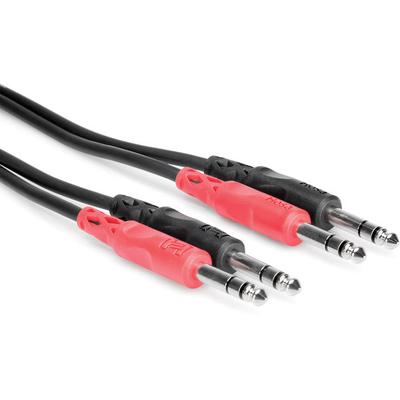 HOSA Dual 1/4 in TRS to Same, 2 m Stereo Interconnect