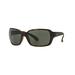 Ray-Ban Sunglasses RB4068 894/58-60 - Matte Havana Frame Polar Green Lenses