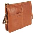 Gianni Conti Small Italian Leather Tan Crossbody Bag 913306