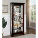 Lark Manor™ Apresio Curio Cabinet Wood/Glass in Brown | 75 H x 28.5 W x 14.5 D in | Wayfair 64BA1B9EF15E4A7E8EE7E3F92694B496