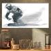 East Urban Home 'Athletes' Graphic Art Print on Canvas Metal in Gray/White | 16 H x 32 W x 1 D in | Wayfair 510FBBA816614283B2E842018777B4C8