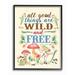 Harriet Bee 'Good Things Wild & Free' Textual Art Wood in Brown | 14 H x 11 W x 1.5 D in | Wayfair HBEE1413 40676741