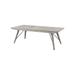 Gracie Oaks Bemelle Modern Rustic 72-90" Trestle Dining Table, Weathered White Wood in Brown/Gray | 30 H in | Wayfair
