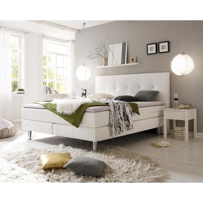 Hasena Boxspringbett Pronto Fleur 160x200 cm / 323 weiss / Base-Top