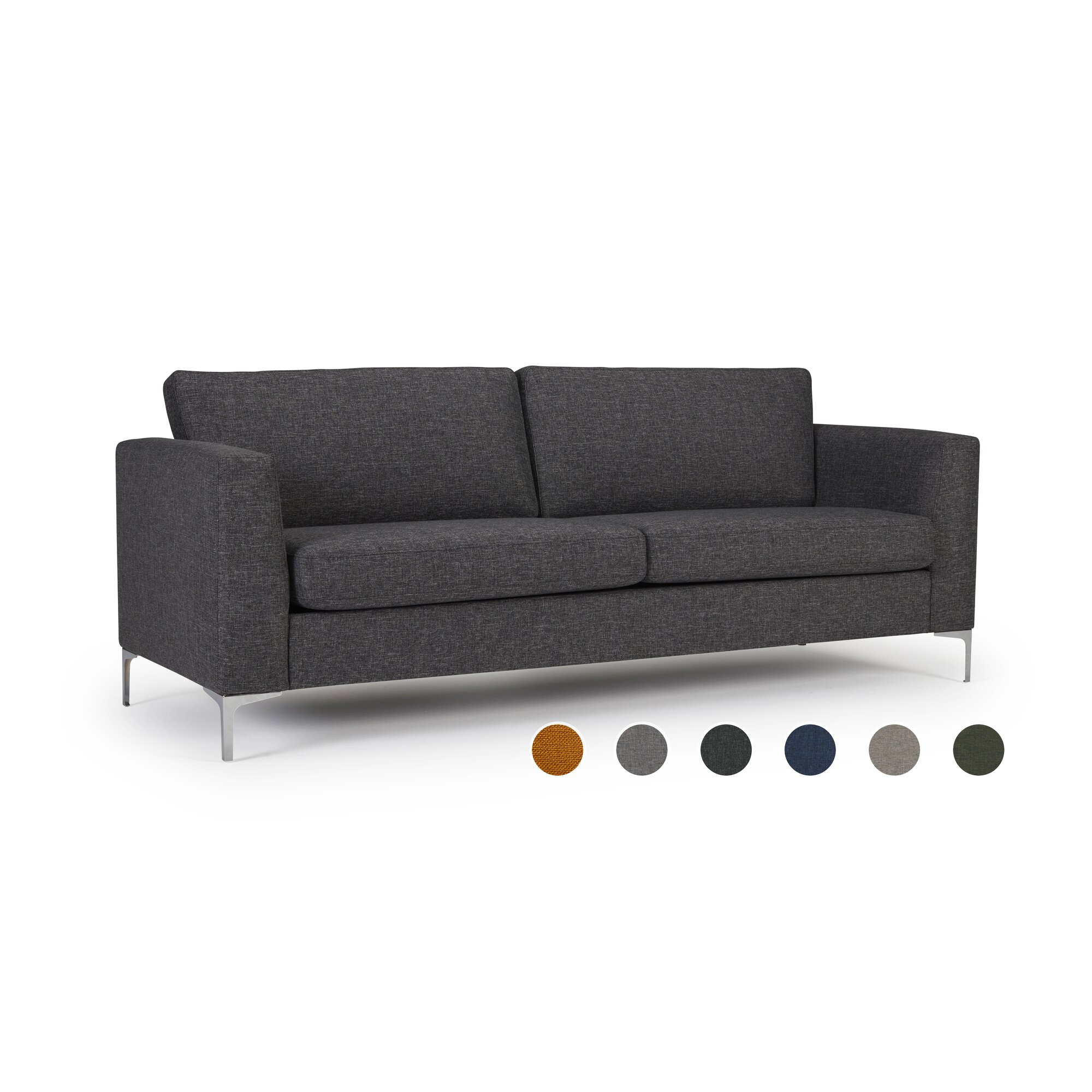 Kragelund »Shea« Couch 3-Sitzer / 214 x 83 x 80 cm / Stoff 244 Sand