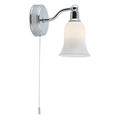 SEARCHLIGHT 2931-1CC-LED 1 Light Wall Light-White Glass Shade-Chrome