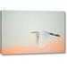 Highland Dunes 'FL, South Venice, Great egret flying at sunrise' by Arthur Morris Giclee Art Print on Wrapped Canvas in Blue | Wayfair