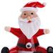 The Holiday Aisle® Christmas Winter Decorative Glass Sitting Santa Figurine Glass/Mercury Glass | 2 H x 1.5 W x 1 D in | Wayfair