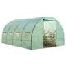 Serre tunnel de jardin 12M² verte gamme maraîchère zebra 4x3M