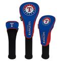 Texas Rangers Driver Fairway Hybrid Set of Three Headcovers