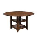 Darby Home Co Declan Wooden Round Counter Height Dining Table Wood in Brown | 36 H in | Wayfair 5259F5443D8A41D8877D29EC6FBBC282