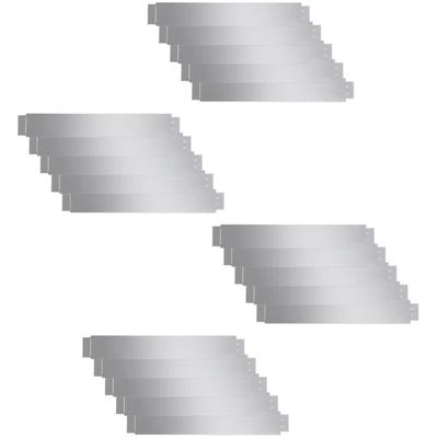 Vidaxl - Flexible Rasenkante 100x15cm Verzinkter Stahl 20-er Set - Silber