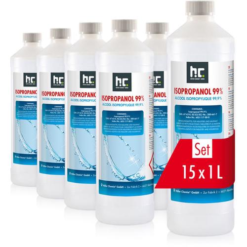 15 x 1 Liter Isopropanol 99,9%