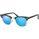 Ray-Ban Clubmaster RB3016 Sand Havana Matt - Gold / Mirror Blue