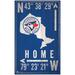 Toronto Blue Jays 11" x 19" Coordinate Sign