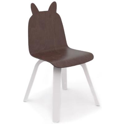 Oeuf Rabbit Play Chair (Set of 2) - White/Walnut