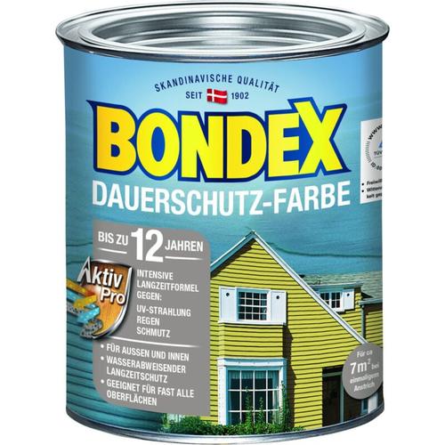 Bondex – Dauerschutz-Holzfarbe 750 ml, lagunenblau Holzschutzfarbe Holzschutz