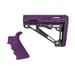 Hogue AR15/M16 Collapsible Buttstock/Beavertail Grip Kit w/ Finger Grooves Fits Comm. Buffer Tube Purple Rubber 15656