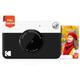 Kodak Printomatic Digital Instant Print Camera - Full Color Prints On ZINK 2 x 3 Inch Sticky-Backed Photo Paper (Black) Print Memories Instantly 5MP resolution