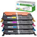 InkJello Compatible Toner Cartridge Replacement for Samsung CLP-360 CLP-365 CLP-365W CLX-3300 CLX-3305 CLX-3305FN CLX-3305FW CLX-3305W Xpress SL-C410W SL-C460FW SL-C460W CLT-406S (BK/C/M/Y, 4-Pack)