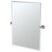 Gatco Elevate Modern Rectangle Beveled Frameless Wall Mirror | Bathroom Vanity Mirror in Gray | 24 H x 23.5 W x 2 D in | Wayfair 4079SM