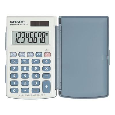 Taschenrechner »EL-243S« grau, Sharp, 6.4x1.1x10.5 cm