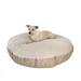 Tucker Murphy Pet™ Mulder Round Sherpa Dog Pillow Cotton/Suede in Brown | 42 W x 42 D in | Wayfair 41DC0D35393948FDA59FE17868377694