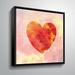 Harriet Bee Kyzer Heart Silhouette Painting Graphic Art on Canvas Canvas, Metal in White | 36 H x 36 W x 2 D in | Wayfair